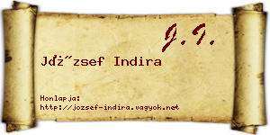 József Indira névjegykártya